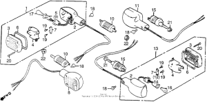 VT1100C Задний фонарь