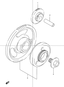 GSX1200 Муфта стартера