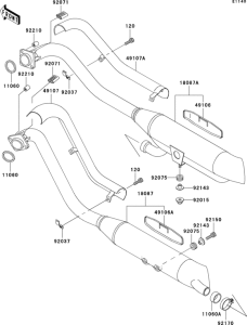 VN800 Глушитель
