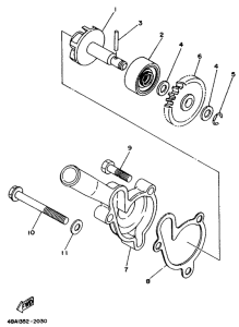 TZR80RR Водяной насос