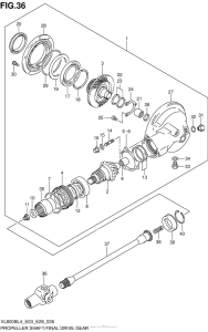 VL800B Propeller Shaft / final Drive Gear