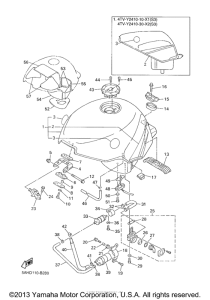YZF600RRC Топливный бак