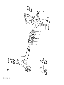 GSX550 Траверса нижняя