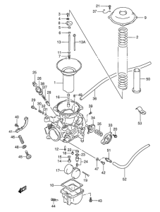 VX800 Carburetor assy