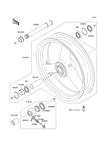 ZX1200 Переднее колесо