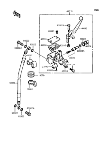KMX50 Главный тормозной цилиндр