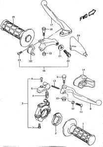 RM80 Рулевой рычаг