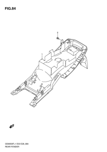 GSX650F (ABS) Заднее крыло