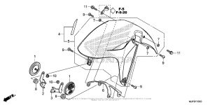 CTX700 DCT Переднее крыло