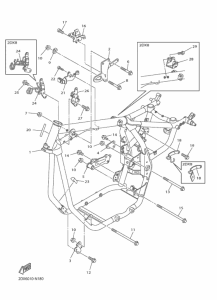 XVS950CU (ABS) フレ-ム