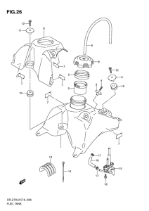 DR-Z70 Tank fuel