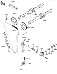 ZX600 Распредвал