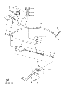 YZF-R6 Задний торм цилиндр