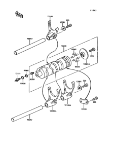 EX305 Change drum / shift fork
