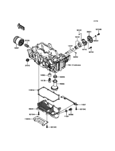 KLE250 オイルポンプ