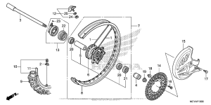  Переднее колесо