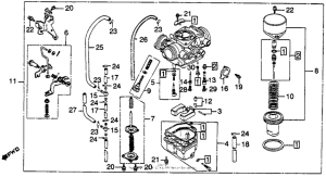 CM250 Carburetor 83