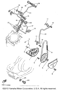 XV750DC Масляный насос
