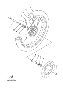  Переднее колесо