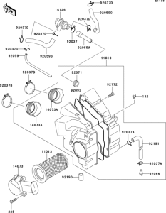 ER500 Воздушный фильтр