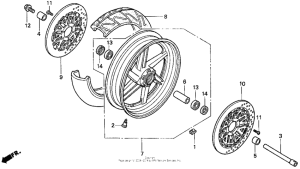 CBR900RR Front wheel 96-97