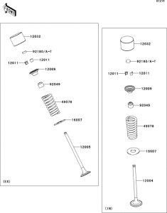 EX250 Клапана