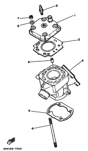 YZ80 YZ80D Цилиндр