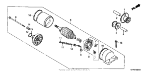 NX125 Starting motor 89-90