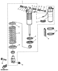 TT600R Задняя подвеска