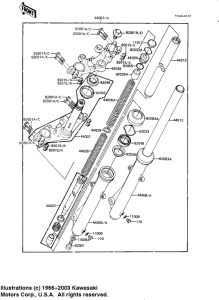 KE175 Вилка передней оси