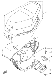 YA50R Сиденье