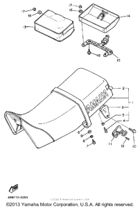 XT600S Сиденье