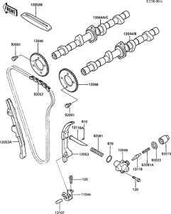 ZX600 Распред вал