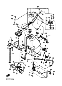 FZR600 FZR600F Tank fuel