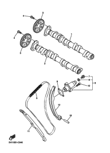 FZ6SW FZS6W Распределительный вал & chain