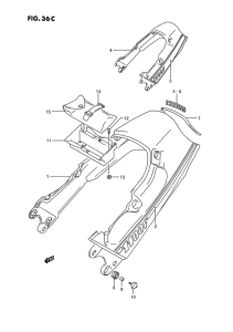 GSX1100 Обтекатель сидения