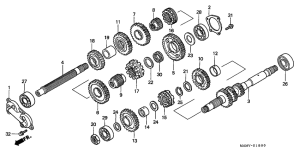 GL1500SE Трансмиссия