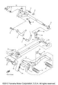 XVZ13TFSBC Вал переключения