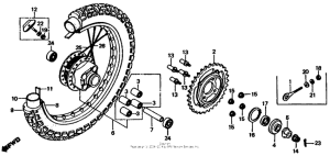 XL185 Переднее колесо