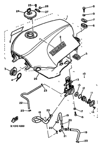 FJ1100 Топливный бак