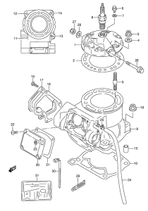 RMX250 Цилиндр