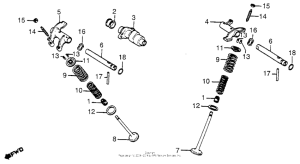 XR500 Распределительный вал и клапана