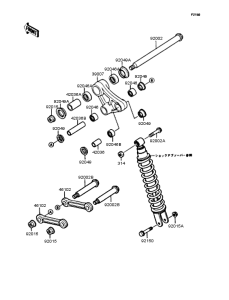 KMX200 Задняя подвеска
