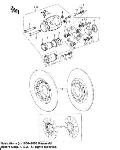 KZ650 Передний суппорт