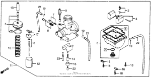 CR250R Карбюратор