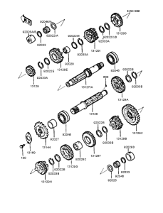 ZX400 Трансмиссия