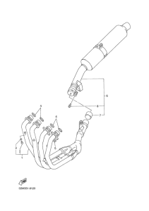 FZS600 Выхлопная система