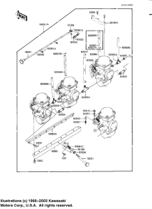 KZ750 Carbuertor assy