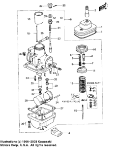 KM100 Carburetor assy