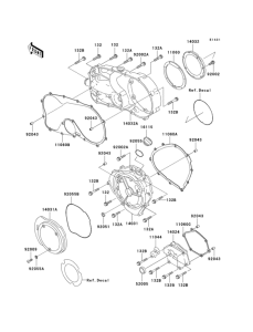 VN750 Крышки двигателя